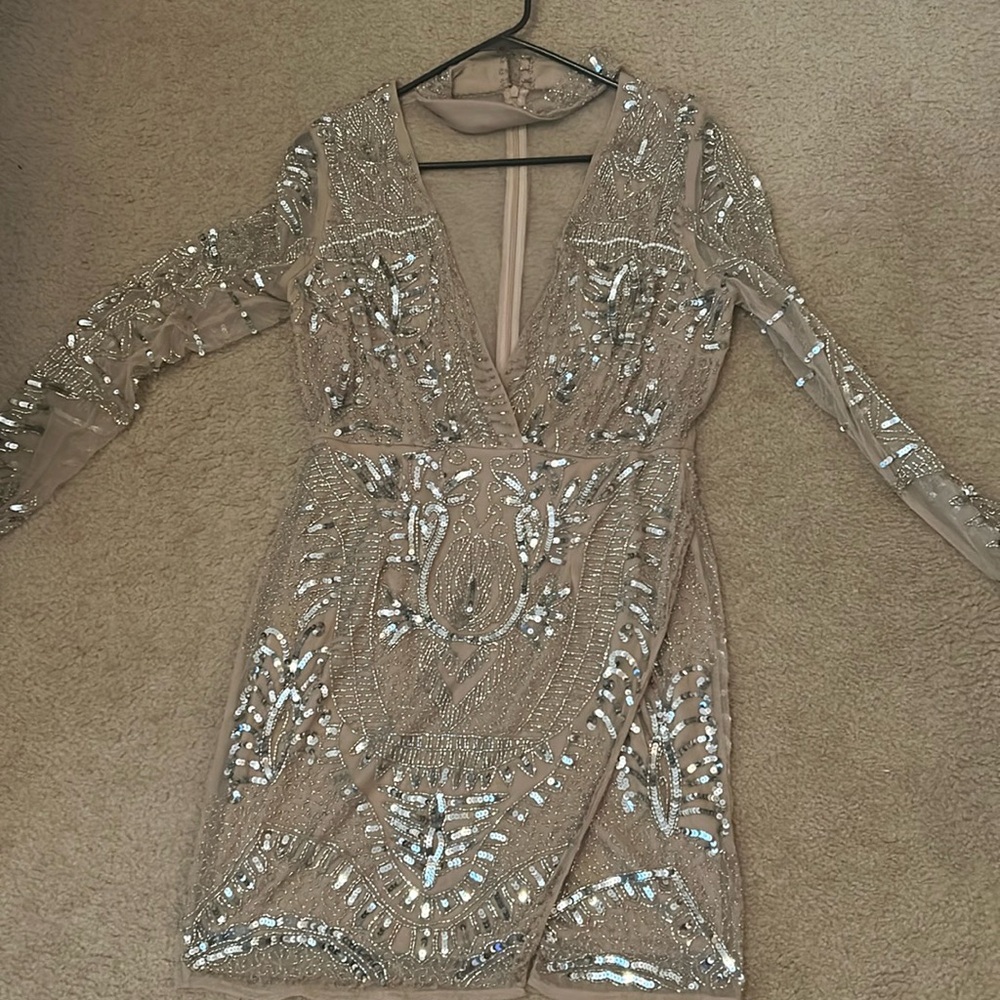 Sequin mini party dress